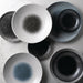 Churchill Bamboo Centre Print Deep Coupe Plates Quartz Black 281mm (12 Pack) Churchill