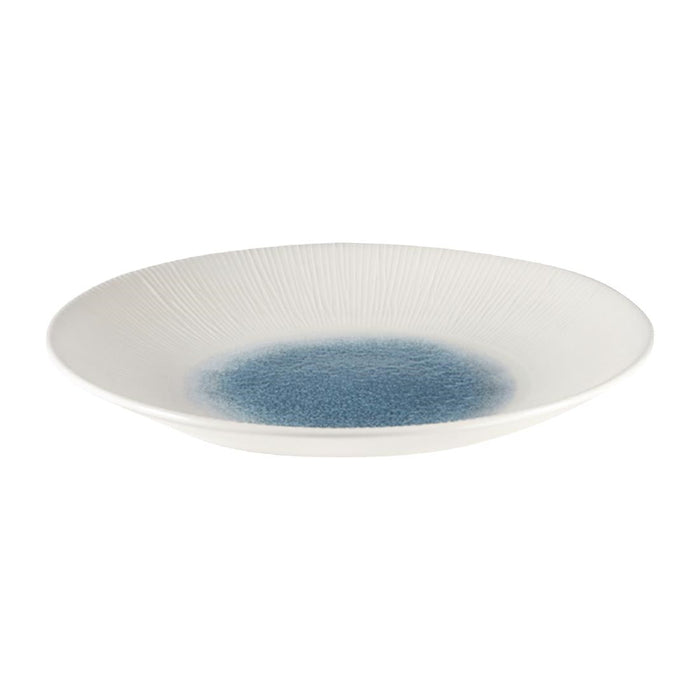 Churchill Bamboo Centre Print Deep Coupe Plates Topaz Blue 255mm (12 Pack) Churchill