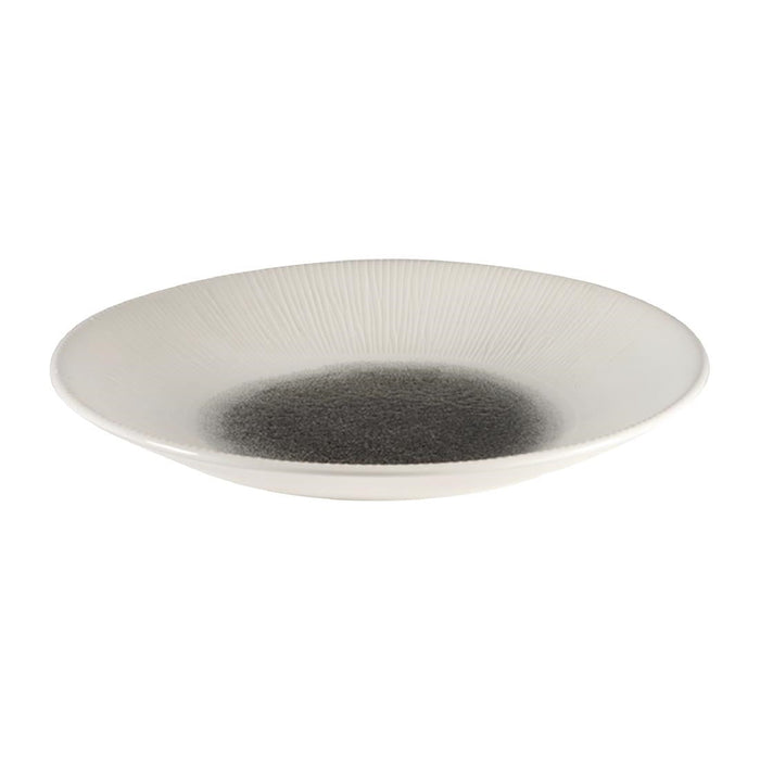 Churchill Bamboo Centre Print Deep Coupe Plates Quartz Black 281mm (12 Pack) Churchill