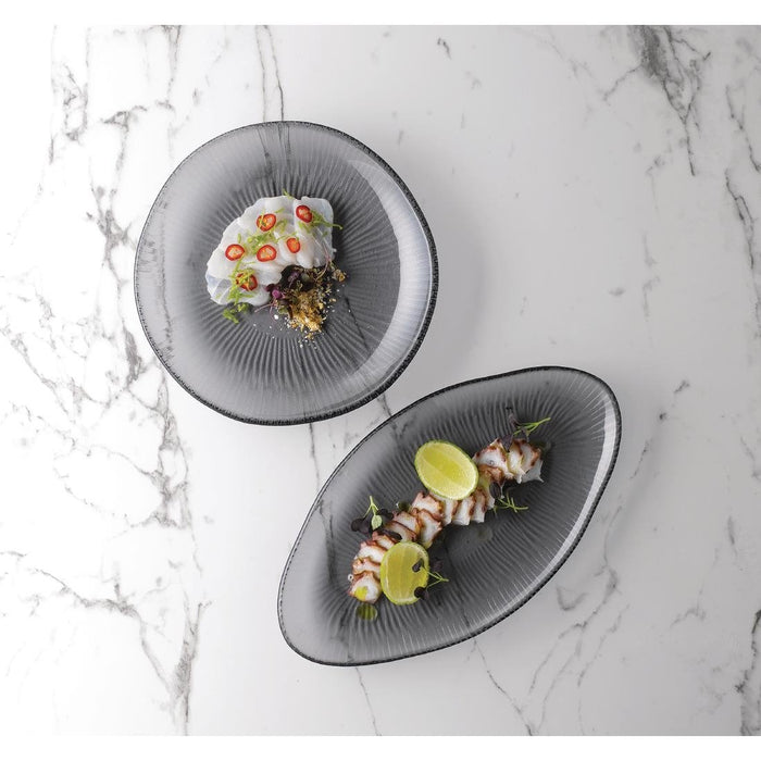 Churchill Bamboo Organic Glass Plate Dusk 225mm (6 Pack) Churchill