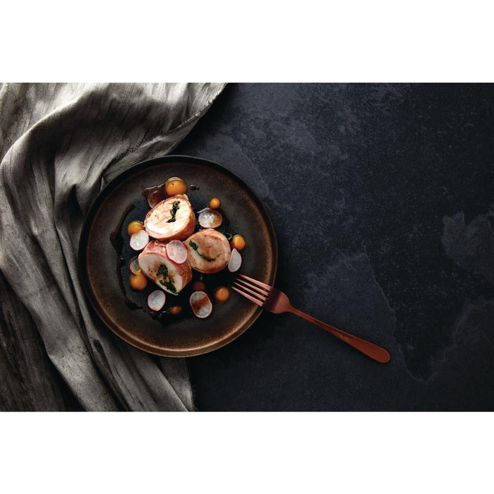 Olympia Ochre Flat Plates 220mm (6 Pack) Olympia