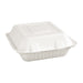 Fiesta Compostable Bagasse Hinged 3-Compartment Food Containers 201mm (200 Pack) Fiesta Compostable