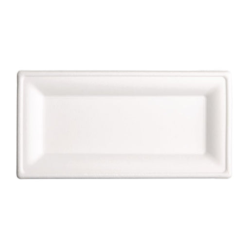 Fiesta Compostable Bagasse Rectangular Plates 258mm (50 Pack) Fiesta Compostable