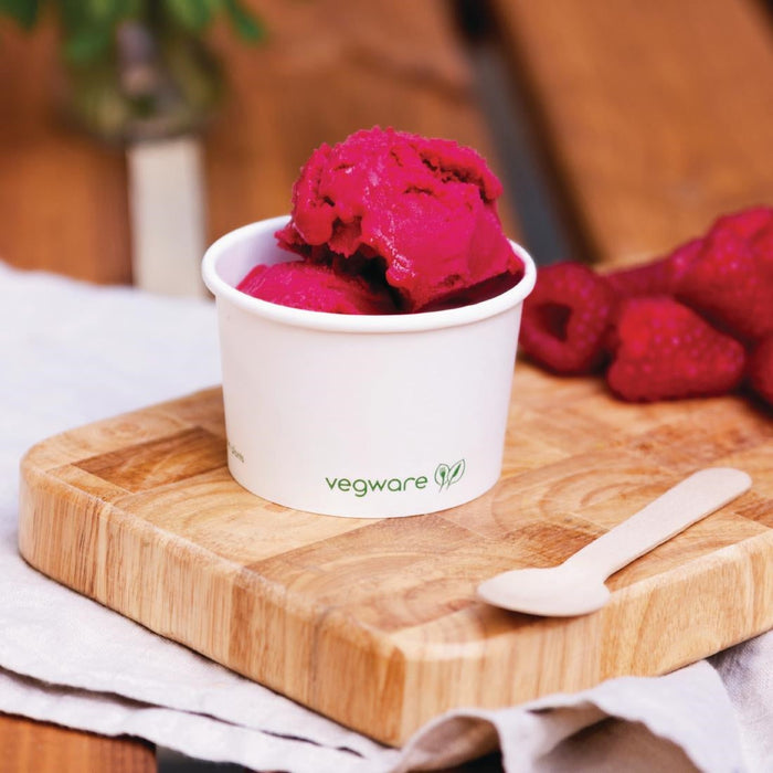 Vegware Compostable Hot Food Pots 4oz (1000 Pack) Vegware