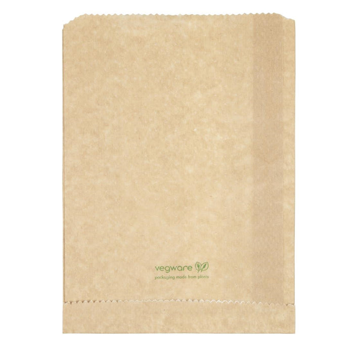 Vegware Compostable Therma Paper Hot Food Bags 292 x 127mm (500 Pack) Vegware