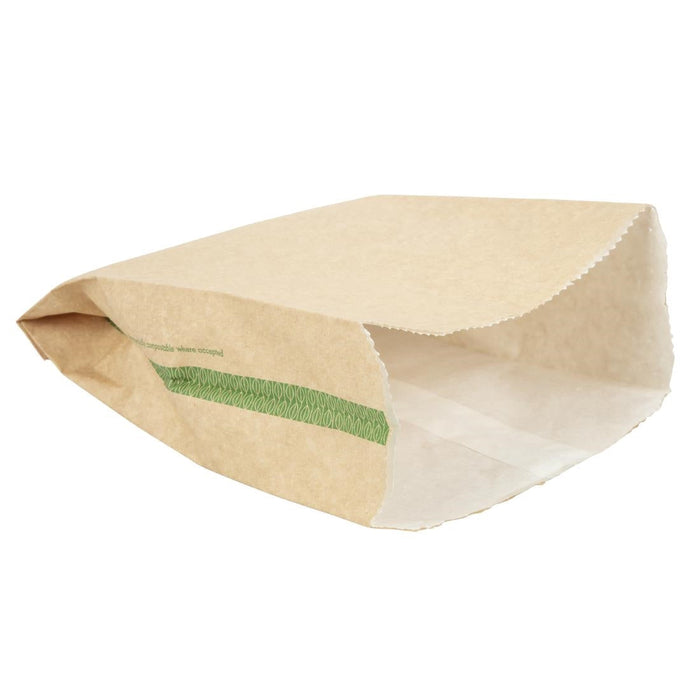 Vegware Compostable Therma Paper Hot Food Bags 292 x 127mm (500 Pack) Vegware