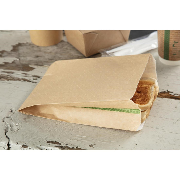 Vegware Compostable Therma Paper Hot Food Bags 292 x 127mm (500 Pack) Vegware