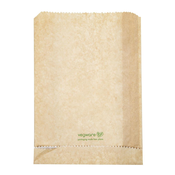 Vegware Compostable Therma Paper Hot Food Bags 229 x 165mm (500 Pack) Vegware