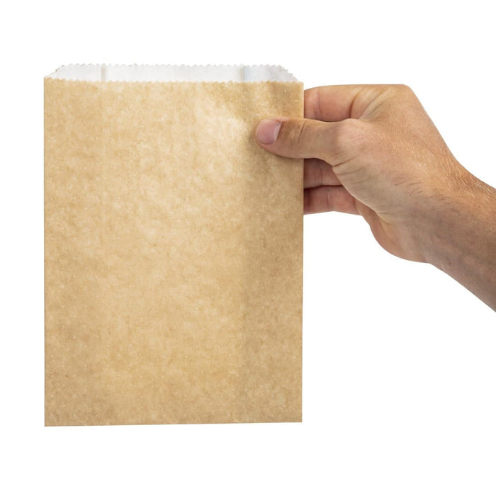 Vegware Compostable Therma Paper Hot Food Bags 229 x 165mm (500 Pack) Vegware