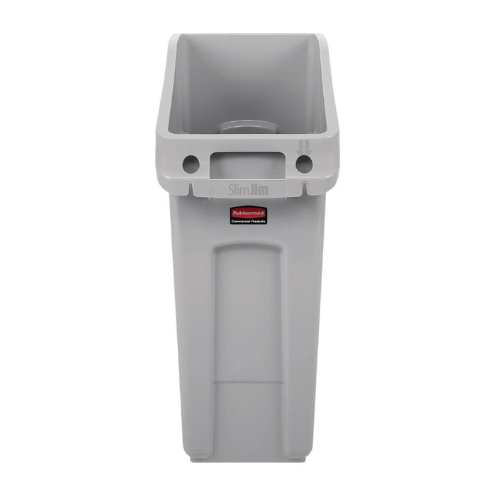 Rubbermaid Slim Jim Under-Counter Bin Grey 49Ltr Slim Jim