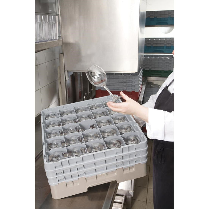 Cambro Camrack Beige 25 Compartments Max Glass Height 196mm Cambro