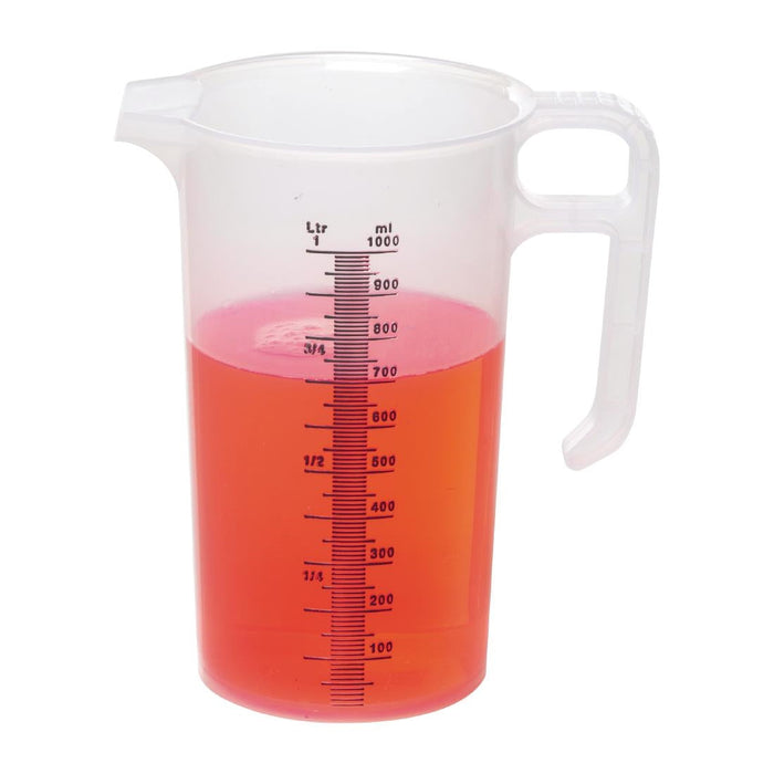 Pro-Measures Polypropylene Measuring Jug 1Ltr Pro-Measures
