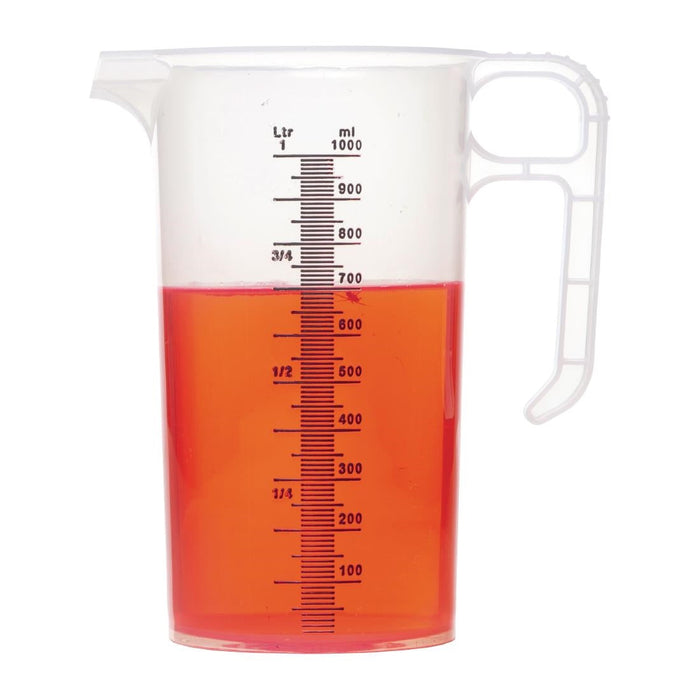 Pro-Measures Polypropylene Measuring Jug 1Ltr Pro-Measures