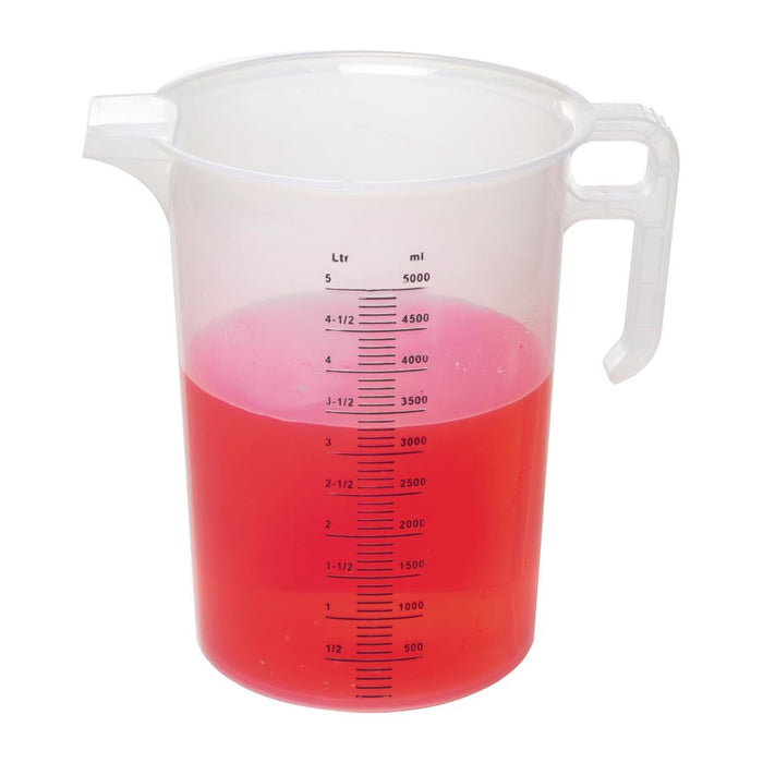 Pro-Measures Polypropylene Measuring Jug 5Ltr Pro-Measures