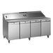 Williams Onyx 4 Door Refrigerated Prep Counter 835Ltr CPC4-SS Williams