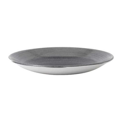 Churchill Stonecast Aqueous Deep Coupe Plates Grey 218mm (12 Pack) Churchill