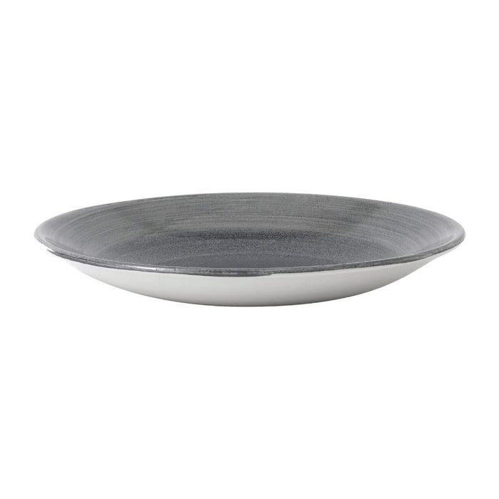 Churchill Stonecast Aqueous Deep Coupe Plates Grey 218mm (12 Pack) Churchill