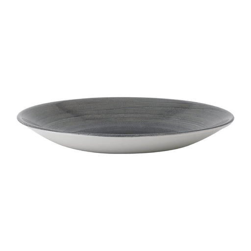 Churchill Stonecast Aqueous Deep Coupe Plates Grey 239mm (12 Pack) Churchill
