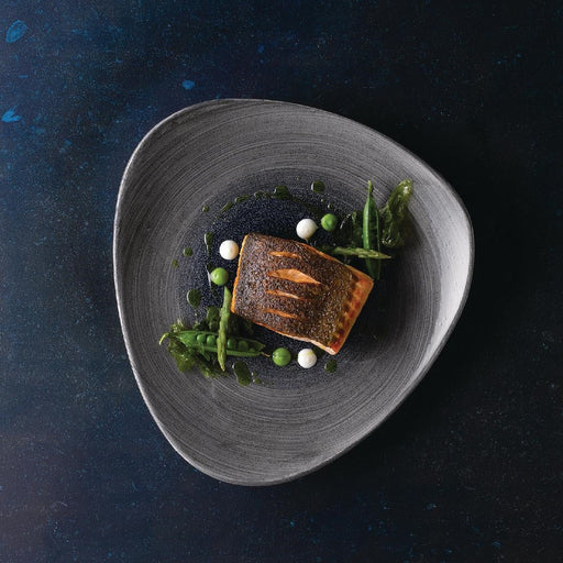 Churchill Stonecast Aqueous Lotus Plates Grey 305mm (6 Pack) Churchill