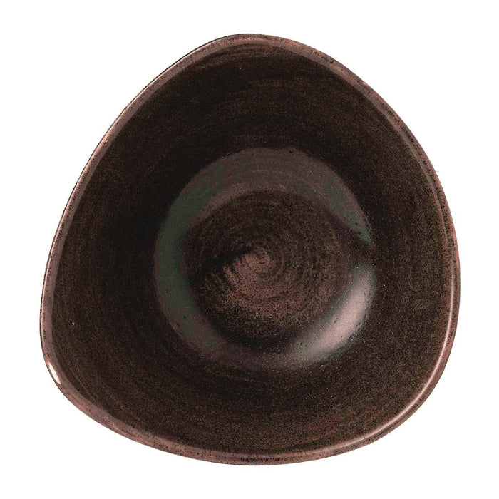 Churchill Stonecast Patina Lotus Bowl Iron Black 178mm (12 Pack) Churchill