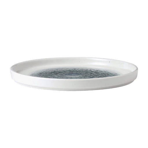 Churchill Raku Walled Plates Topaz Blue 218mm(6 Pack) Churchill