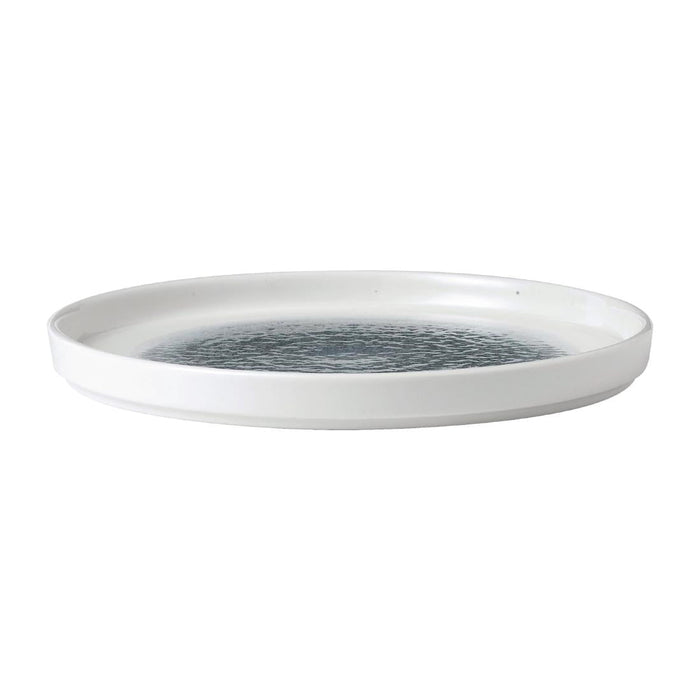 Churchill Raku Walled Plates Topaz Blue 218mm(6 Pack) Churchill