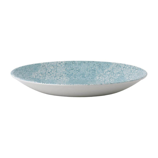 Churchill Med Tiles Deep Coupe Plates Aquamarine 239mm (12 Pack) Churchill