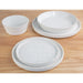 Olympia Cavolo Flat Round Bowls White Speckle 143mm (6 Pack) Olympia