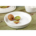 Olympia Cavolo Flat Round Bowls White Speckle 220mm (4 Pack) Olympia