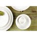 Olympia Cavolo Flat Round Bowls White Speckle 143mm (6 Pack) Olympia