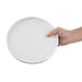 Olympia Cavolo Flat Round Plates White Speckle 220mm (6 Pack) Olympia