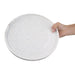 Olympia Cavolo Flat Round Plates White Speckle 270mm (4 Pack) Olympia