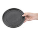 Olympia Cavolo Flat Round Plates Textured Black 180mm (6 Pack) Olympia