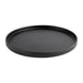 Olympia Cavolo Flat Round Plates Textured Black 270mm (4 Pack) Olympia