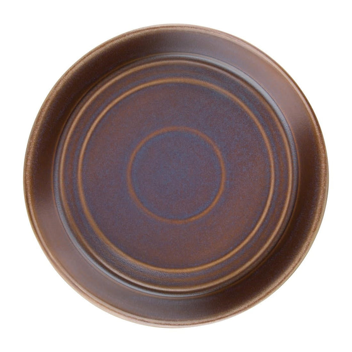 Olympia Cavolo Flat Round Bowls Iridescent 220mm (4 Pack) Olympia