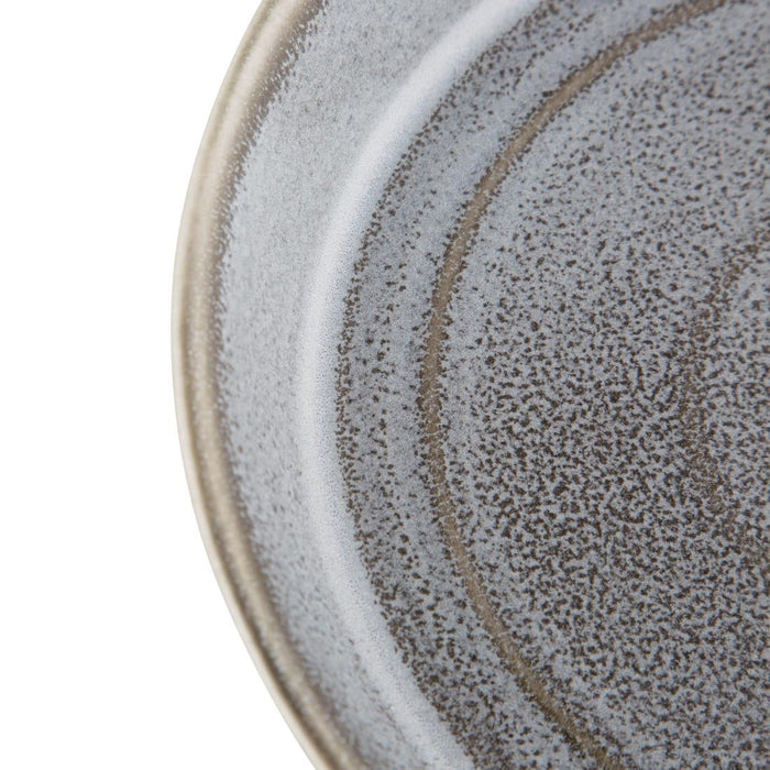 Olympia Cavolo Flat Round Bowls Charcoal Dusk 220mm (4 Pack) Olympia