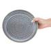Olympia Cavolo Flat Round Bowls Charcoal Dusk 220mm (4 Pack) Olympia