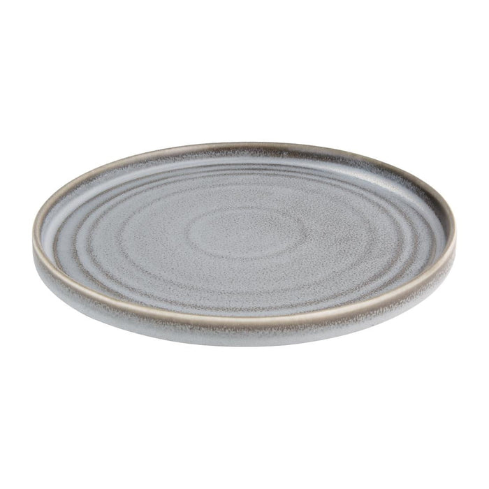 Olympia Cavolo Flat Round Plates Charcoal Dusk 270mm (4 Pack) Olympia