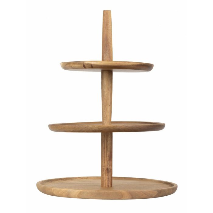 Olympia Acacia 3-Tier Stand 305(Ø) x 395(H)mm Olympia