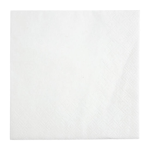 Fiesta Recyclable Cocktail Napkin White 24x24cm 2ply 1/4 Fold (4000 Pack) Fiesta Recyclable