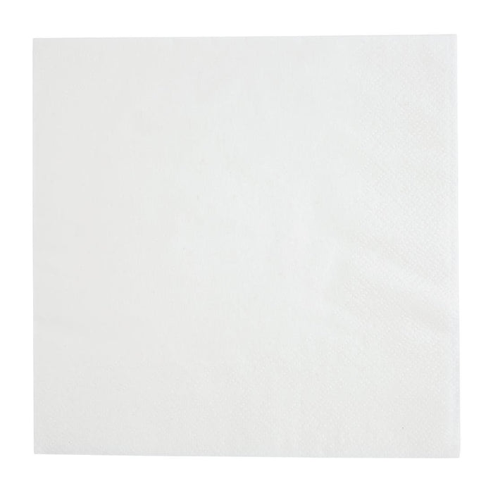 Fiesta Recyclable Lunch Napkin White 33x33cm 2ply 1/4 Fold (2000 Pack) Fiesta Recyclable