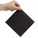 Fiesta Recyclable Lunch Napkin Black 33x33cm 2ply 1/4 Fold (2000 Pack) Fiesta Recyclable