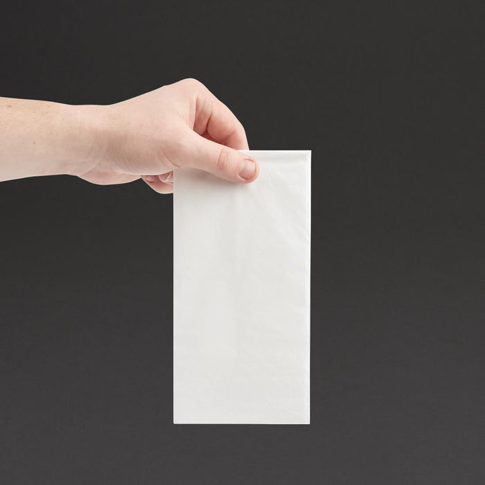 Fiesta Recyclable Dinner Napkin White 40x40cm 2ply 1/8 Fold (2000 Pack) Fiesta Recyclable