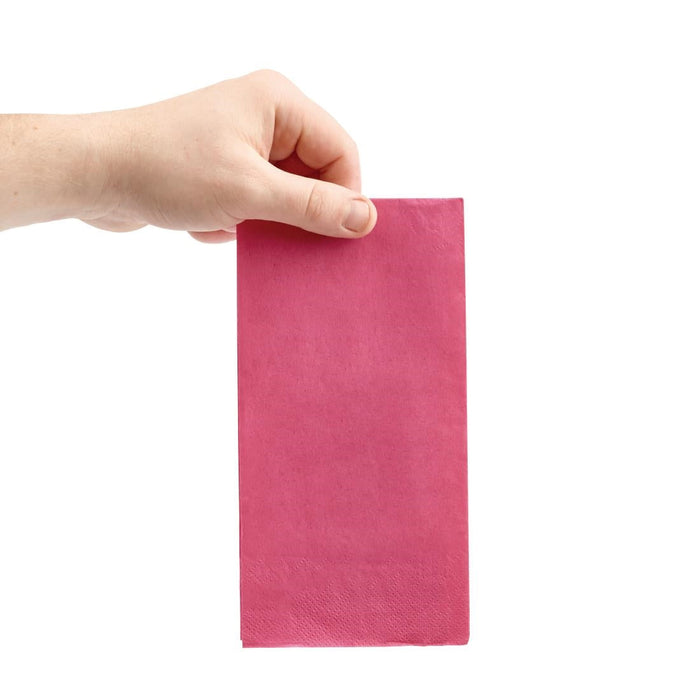 Fiesta Recyclable Dinner Napkin Pink 40x40cm 2ply 1/8 Fold (2000 Pack) Fiesta Recyclable