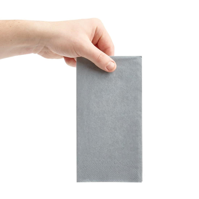Fiesta Recyclable Dinner Napkin Grey 40x40cm 2ply 1/8 Fold (2000 Pack) Fiesta Recyclable