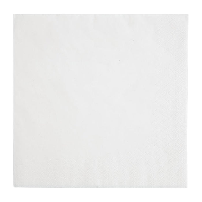Fiesta Recyclable Dinner Napkin White 40x40cm 3ply 1/4 Fold (1000 Pack) Fiesta Recyclable