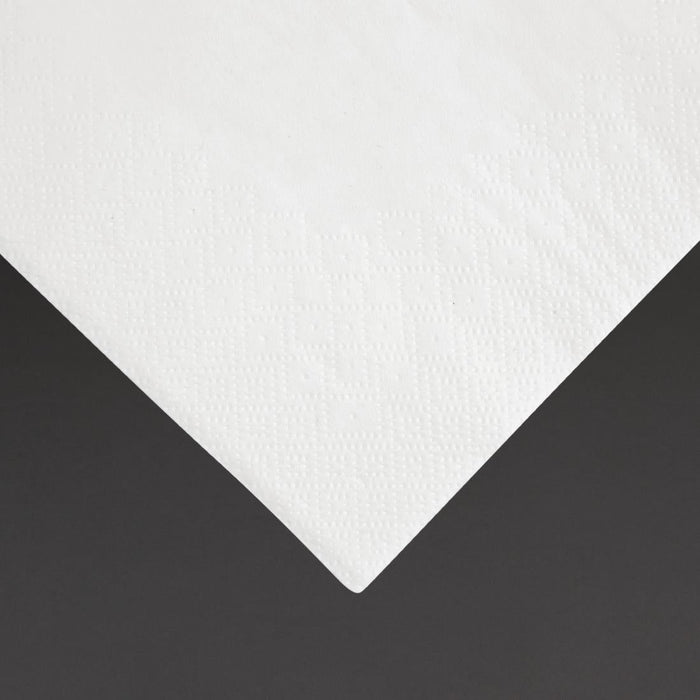 Fiesta Recyclable Dinner Napkin White 40x40cm 3ply 1/4 Fold (1000 Pack) Fiesta Recyclable