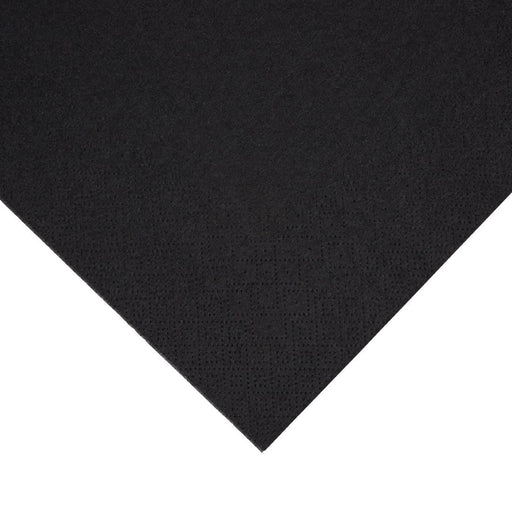 Fiesta Recyclable Dinner Napkin Black 40x40cm 3ply 1/4 Fold (1000 Pack) Fiesta Recyclable