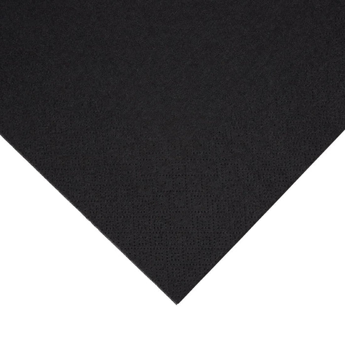 Fiesta Recyclable Dinner Napkin Black 40x40cm 3ply 1/4 Fold (1000 Pack) Fiesta Recyclable