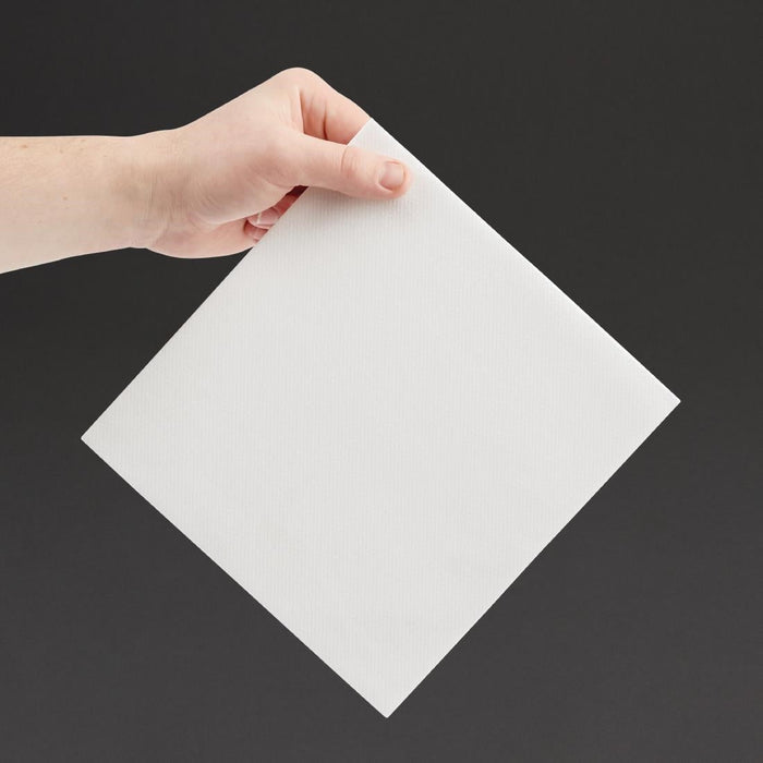 Fiesta Recyclable Premium Tablin Dinner Napkin White 40x40cm Airlaid 1/4 Fold (500 Pack) Fiesta Recyclable